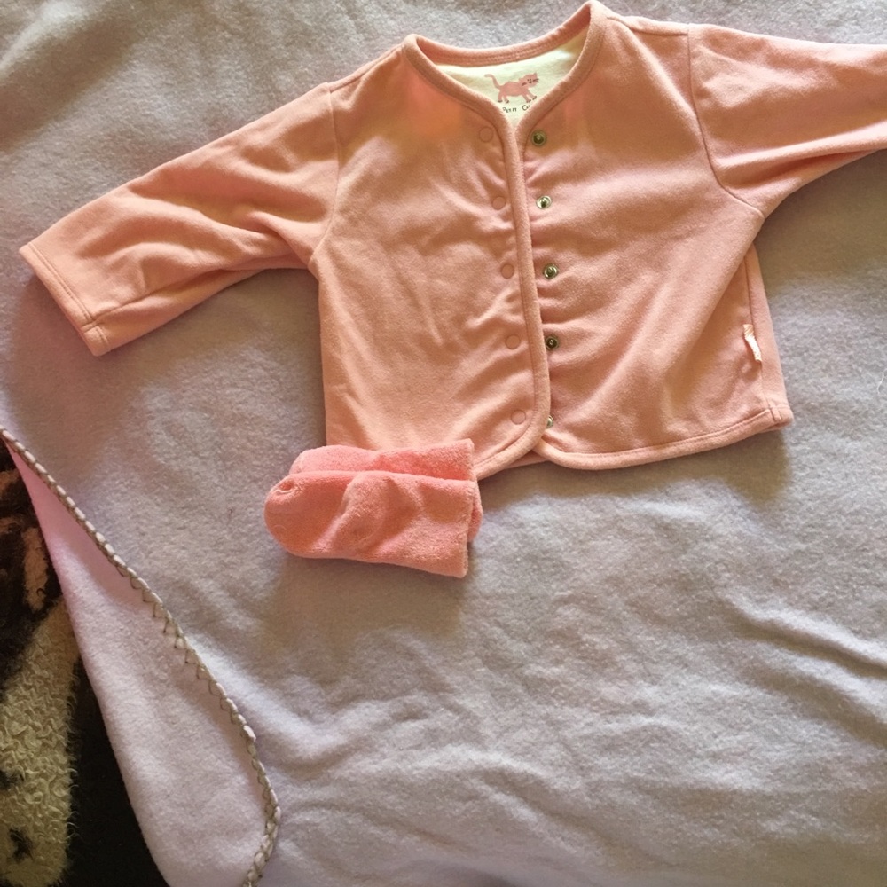 Nice coat with sock for new born